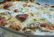 Receitas de Bifes de Franfo com natas no forno