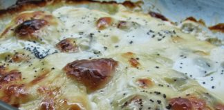 Receitas de Bifes de Franfo com natas no forno