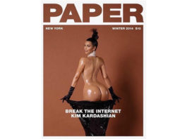 kim Kardashian na revista "Paper"