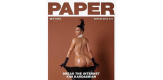 kim Kardashian na revista "Paper"