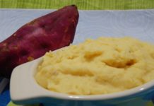 Receita de puré de batata doce