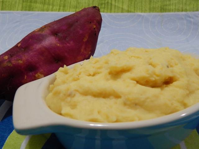 Receita de puré de batata doce