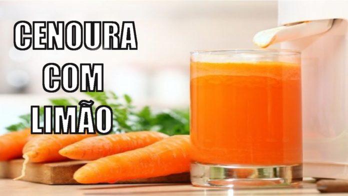 Receita de sumo detox de cenoura e limão