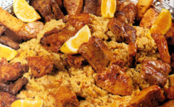 Receita de Migas com lombinho de porco á moda do alentejo