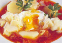 Receita de sopa de tomate com bacalhau