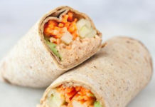 Receita de Wraps de atum com especiarias