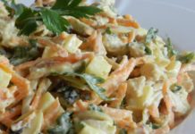 Receita de salada de salpicão de frango tradicional