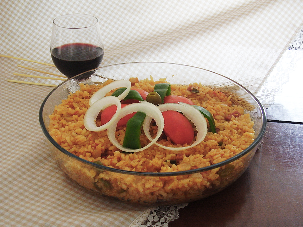 Receita de arroz da família