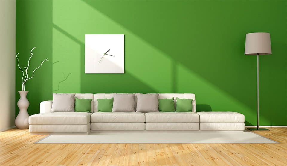 Significado da cor de parede: verde