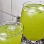 Suco energético de limão e cidreira