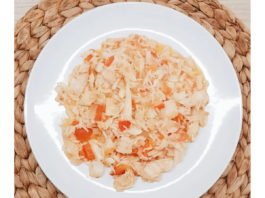 Arroz de bacalhau com pimentos